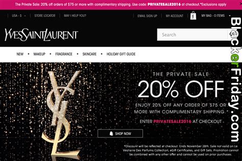 ysl black friday sale|yves saint laurent clearance.